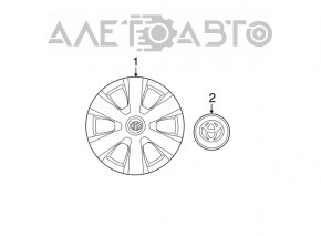 R16 Toyota Camry V40 hubcap