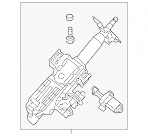 Steering column Nissan Murano z52 19- with servo drive