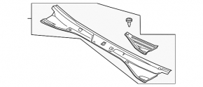 Windscreen wiper grille plastic Audi Q7 4L 10-15