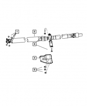 Jeep Compass 11-16 driveshaft notched