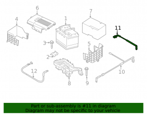 Negative battery terminal VW Beetle 12-19