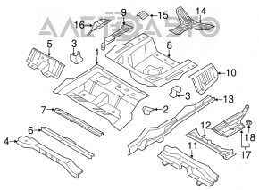 Trunk trough Kia Optima 11-15 hybrid