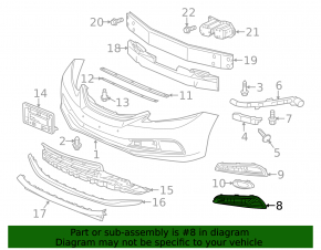 Honda Civic 2013-15 11-15 Front Bumper Lower Grille, Without Fog Lamps