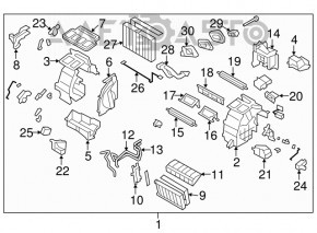 Subaru Crosstrek 13-17 heater core