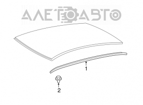 Left roof lining for Toyota Camry v40