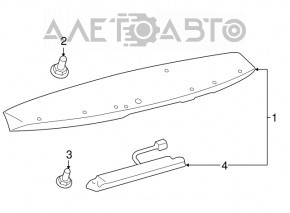 Toyota Highlander 2010 Tailgate Spoiler