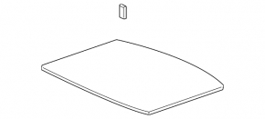 Trunk floor Honda CRV 17-22 black