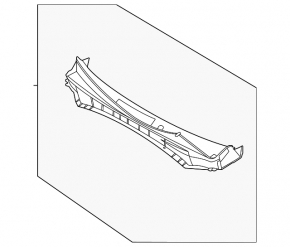 Plastic windshield wiper grille for Hyundai Tucson 2022-2025