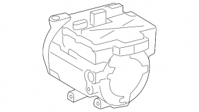 Air Conditioning Compressor Toyota Highlander 08-10 hybrid