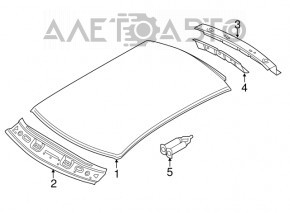 Metal roof Audi Q3 8U 15-18 for panorama, sawed off