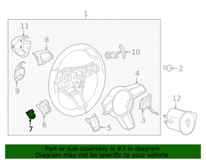 Steering wheel heating button Porsche Macan 15-18