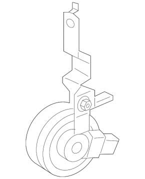 Right Low Beam Horn for Porsche Cayenne 19-26 with Bracket