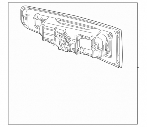 Inner tailgate light left Mercedes X167 GLS 450 580 24-26