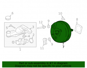 Vacuum Booster Ford Edge 15- 2.0T