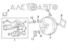Vacuum Booster Ford Edge 15- 2.0T