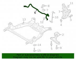 Front stabilizer bar Ford Fusion mk5 13-20 25mm