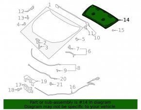 Mazda CX-30 20- Hood Insulation