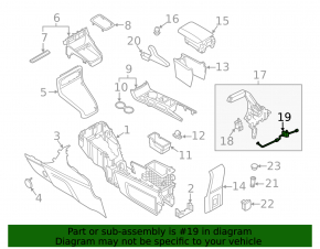 Parking brake cable L+R Ford Ecosport 18-22 FWD