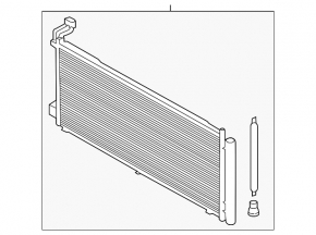 Air conditioning condenser radiator Ford Ecosport 18-22 2.0