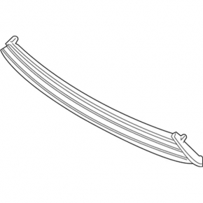 Lower grille front bumper Ford Fusion mk5 19-20 gloss, sand