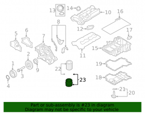 Oil Filter Housing BMW 5 G30 18-19 N63B44C 4.4T AWD Scratches