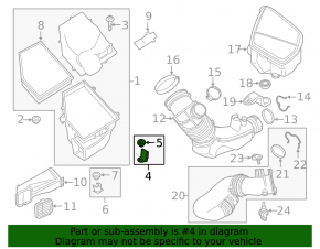 Upper Air Filter Housing Bracket BMW 5 G30 17-23