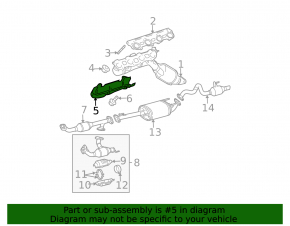 Right manifold guard for Lexus GX470 03-09