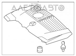 Engine cover Mercedes GLA 15-20 2.0
