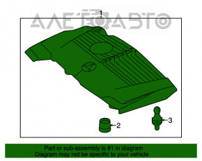 Engine cover Mercedes GLA 15-20 2.0
