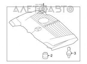 Engine cover Mercedes GLA 15-20 2.0