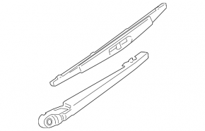 Rear wiper arm for Nissan Leaf 11-17