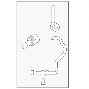 Right headlight washer nozzle for Volvo S90 17-25