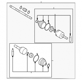 Drive axle shaft front right Nissan Versa Note 13-19 manual transmission