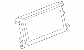Monitor, display, navigation Audi Q5 8R 09-17 wiped