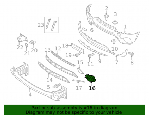 Front bumper grille side right BMW X5 E70 11-13 rest