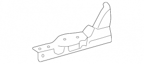 Bracket for mounting fog lights right Lexus GX470 03-09