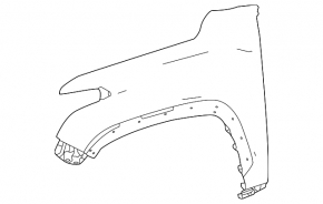 Front right fender Toyota Tundra 22-26