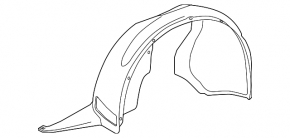 Front right fender liner VW Passat b7 12-15 USA