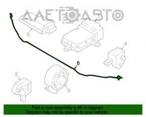 Pedestrian protection airbag sensor BMW 5 G30 17-23