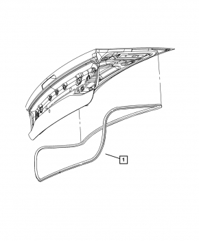 Dodge Charger 11-23 Trunk Lid Seal