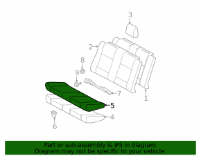 Rear seats 2nd row Toyota Solara 2.4 04-06