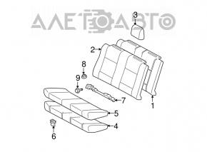 Rear seats 2nd row Toyota Solara 2.4 04-06
