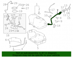 Fuel filler neck Toyota Camry v70 18- hybrid