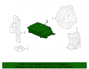 Honda Civic X FC 16-21 SRS airbag computer module