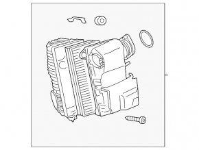 Air filter housing VW Touareg 11-16 3.0D