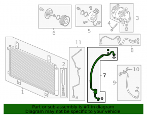 Honda Civic XI FE/FL 22-24 2.0 air conditioner compressor-heater hose without cap