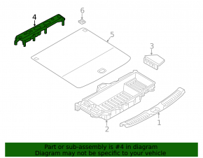 Front Trunk Floor Trim Bracket QX50 19-
