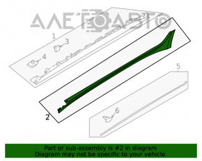 Left upper threshold Hyundai Sonata 20-22