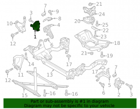 Right engine mount Audi A4 B8 08-16 with sensor 2.0T chip broken