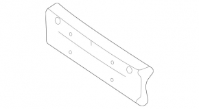 Platform for the front bumper number Mercedes X167 GLS 450 580 20-23 AMG pkg